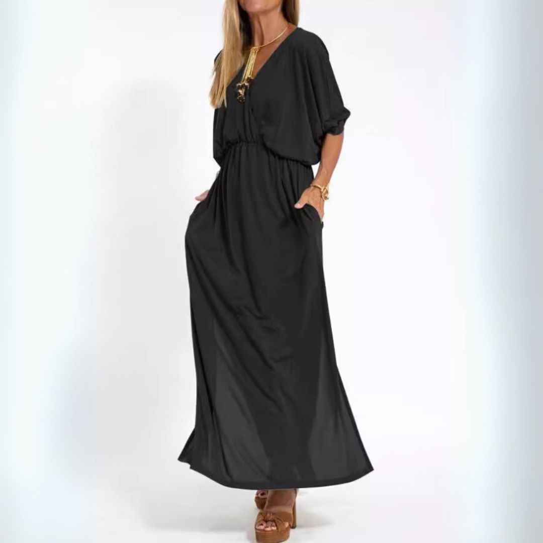 Charlotte | Elegant Maxi Dress with V-Neck