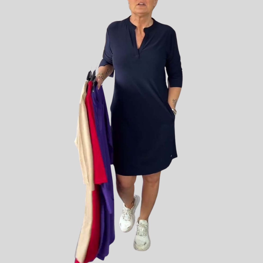 Erin | Elegant Dress with V-Neck