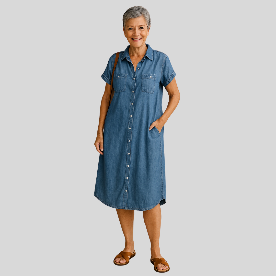 Connie | Elegant shirt dress with a beautiful cut