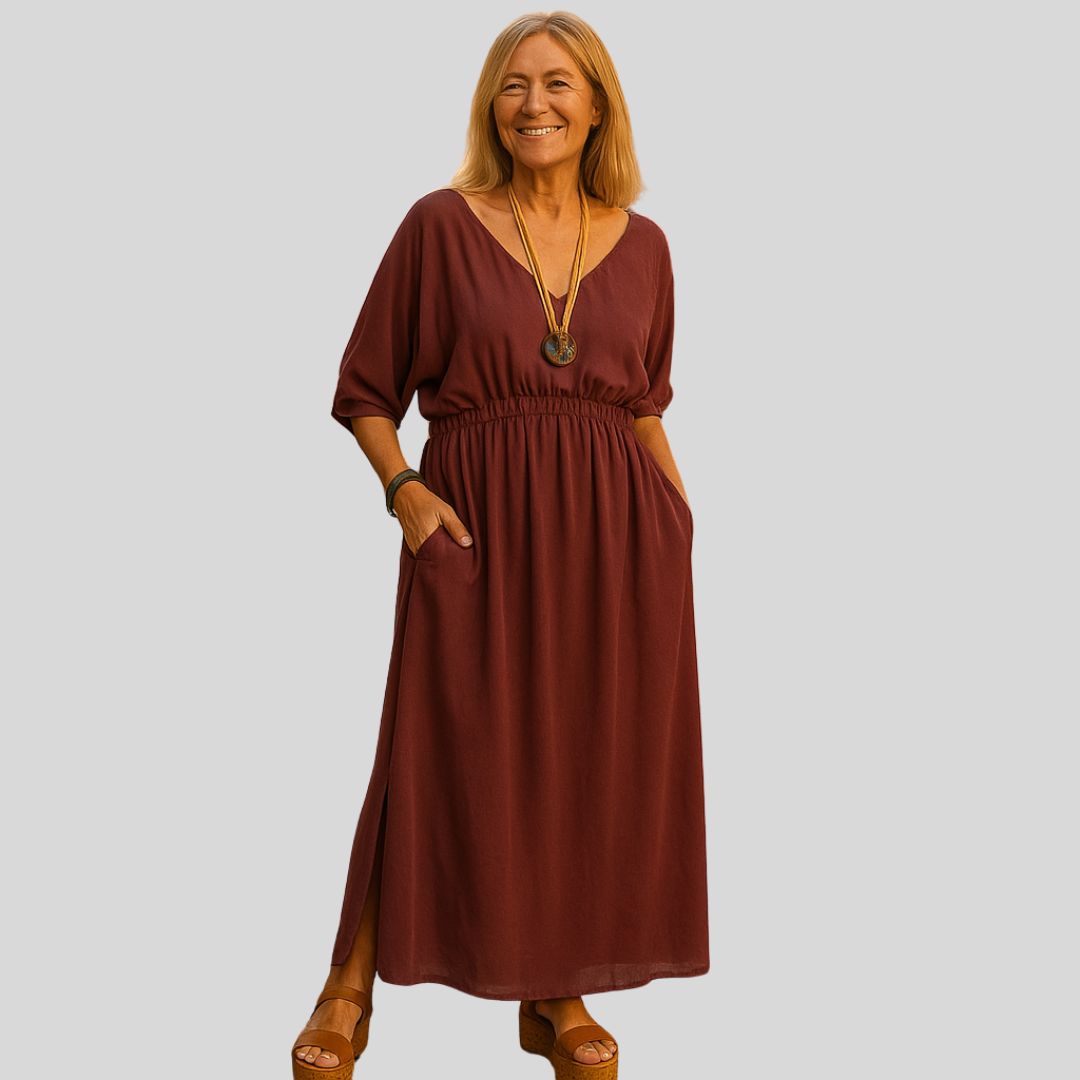 Charlotte | Elegant Maxi Dress with V-Neck