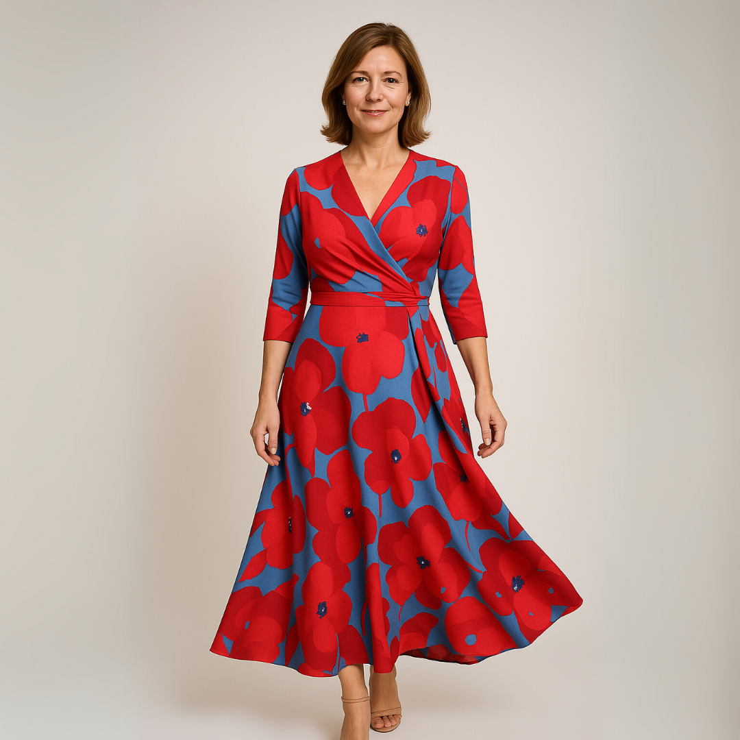 Nancy | French Floral Maxi Dress