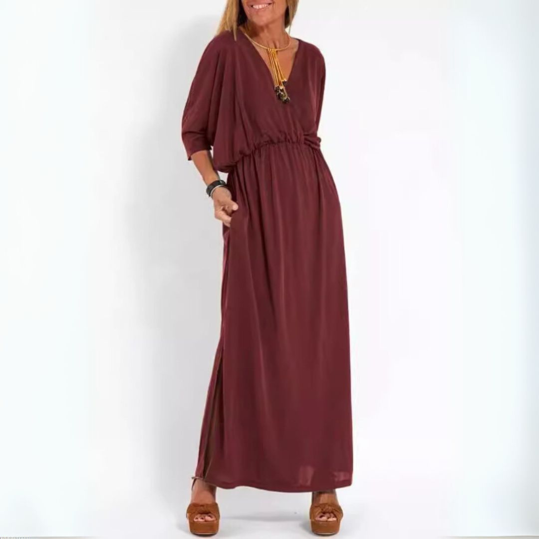 Charlotte | Elegant Maxi Dress with V-Neck