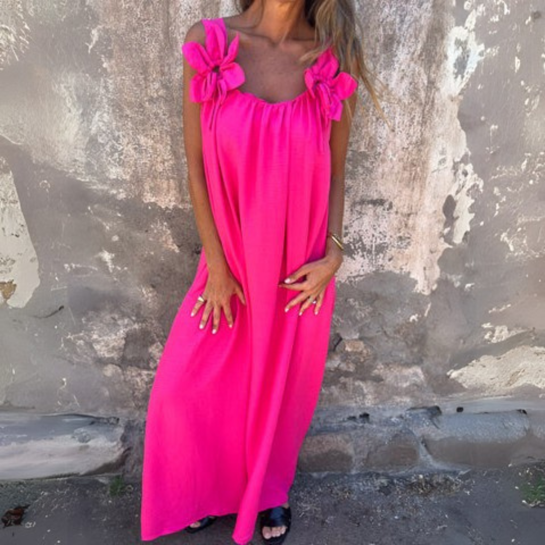 Stella | Elegant Summer Dress with U-Cut