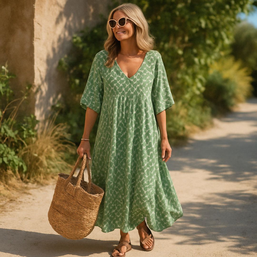 Deanna | Lightweight boho maxi dresses with geometric patterns