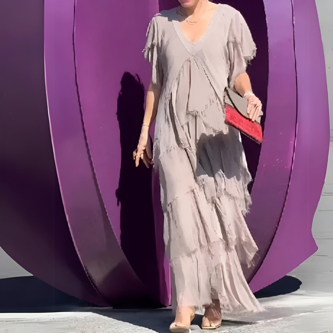 Valerie | Elegant Long Dress with Lace