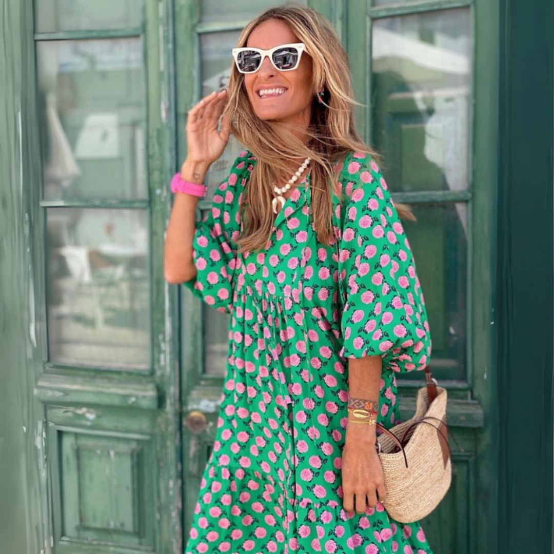 Deanna | Lightweight boho maxi dresses with geometric patterns