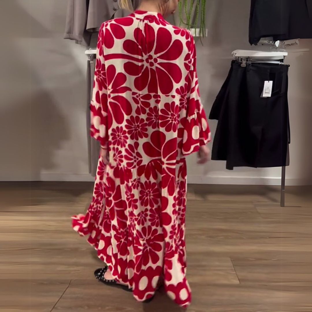 Tália | Elegant Floral Maxi Dress