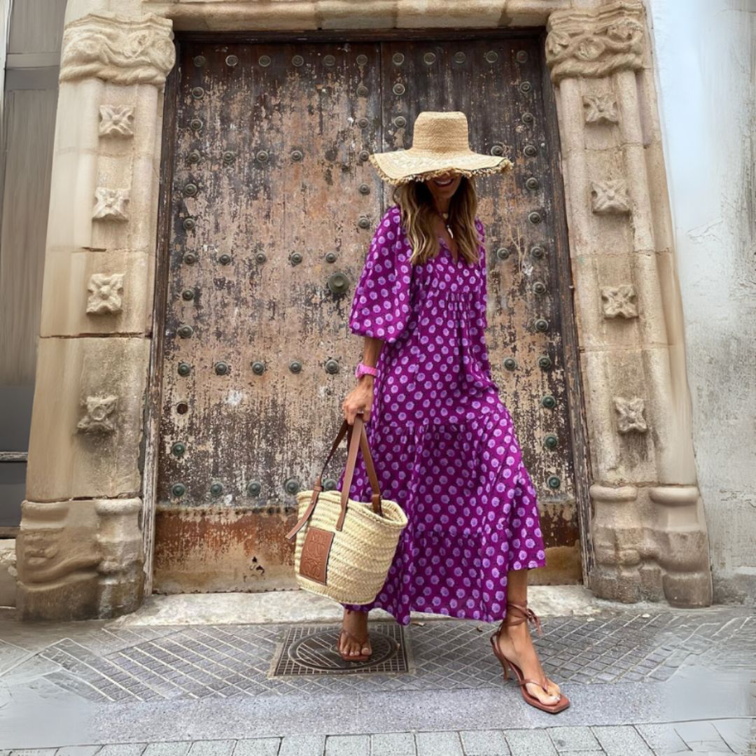 Deanna | Lightweight boho maxi dresses with geometric patterns