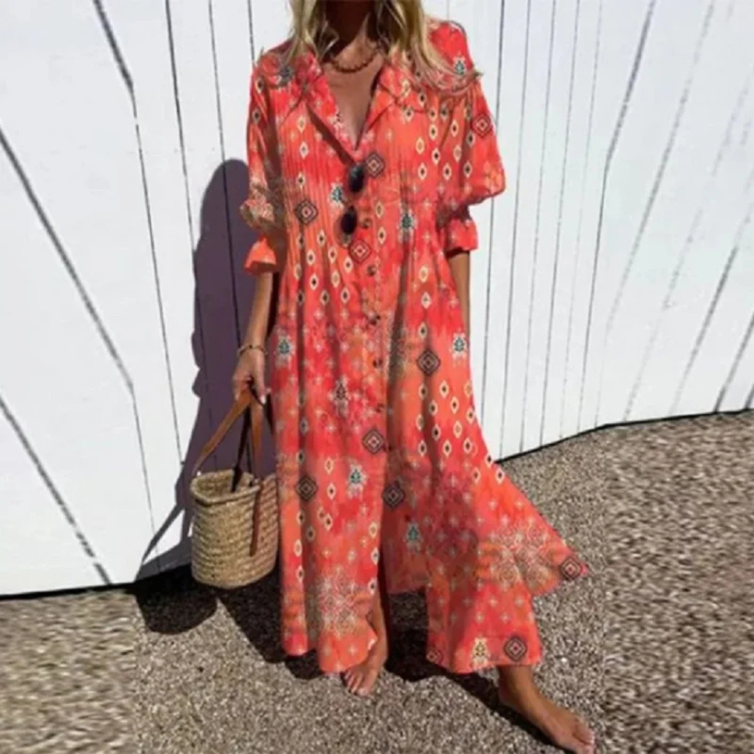 Ann | Boho dress with a loose silhouette