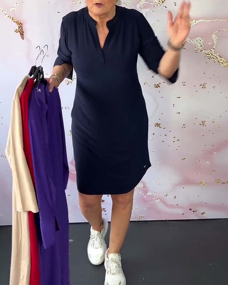 Erin | Elegant Dress with V-Neck