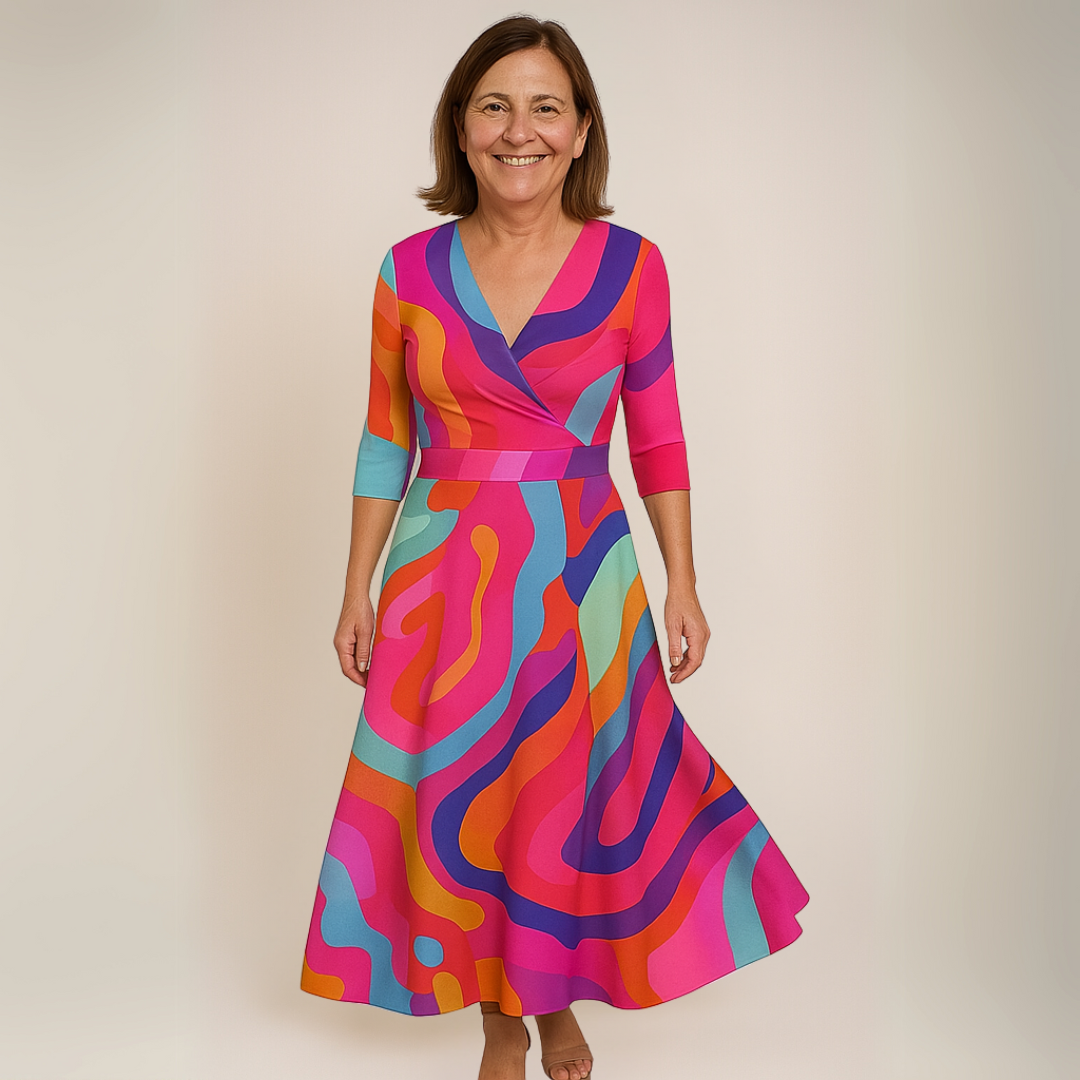 Nancy | French Floral Maxi Dress