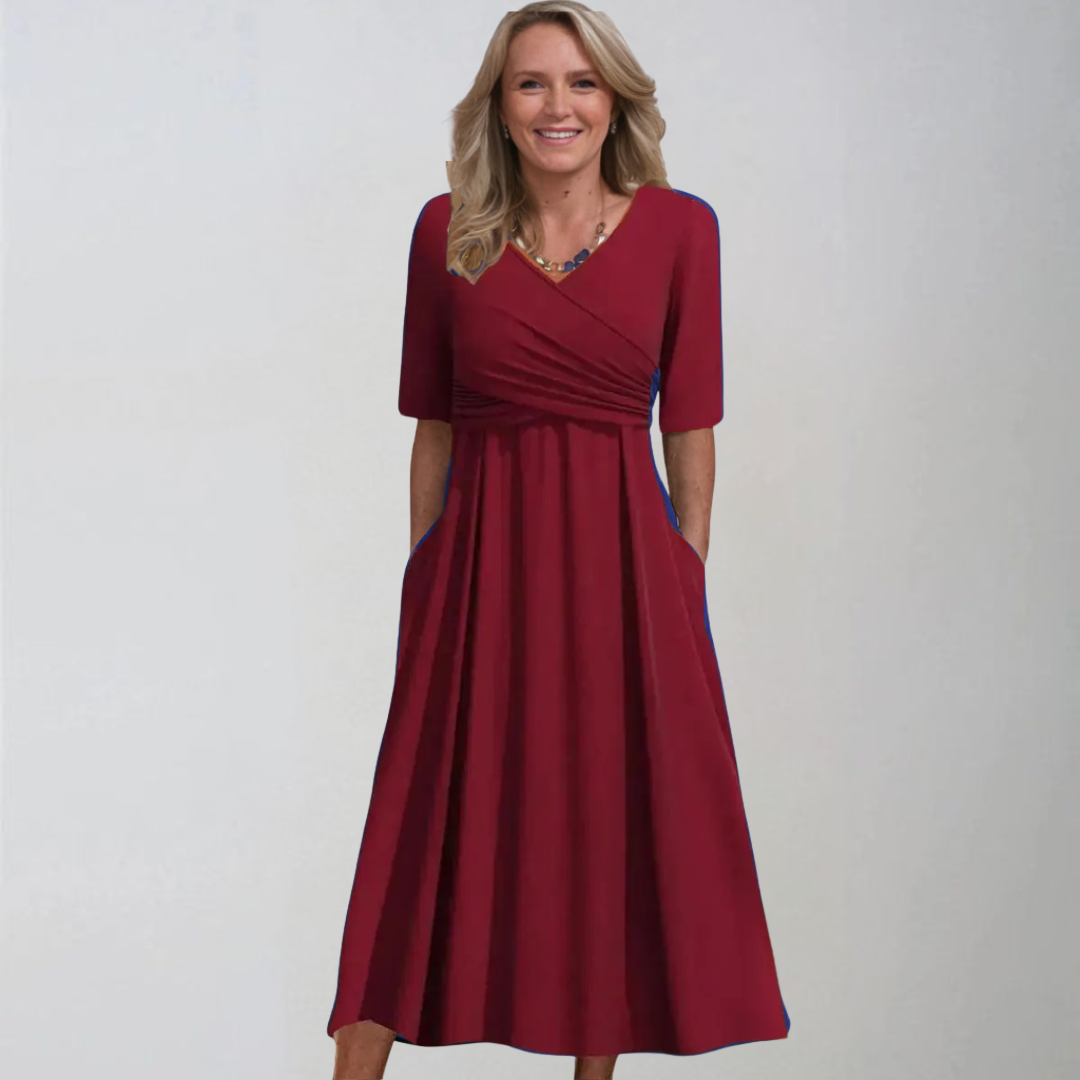 Sandra | Stylish midi dresses with pockets