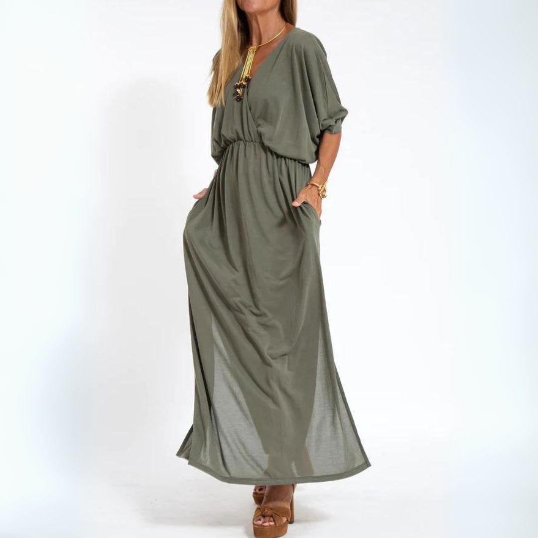 Charlotte | Elegant Maxi Dress with V-Neck
