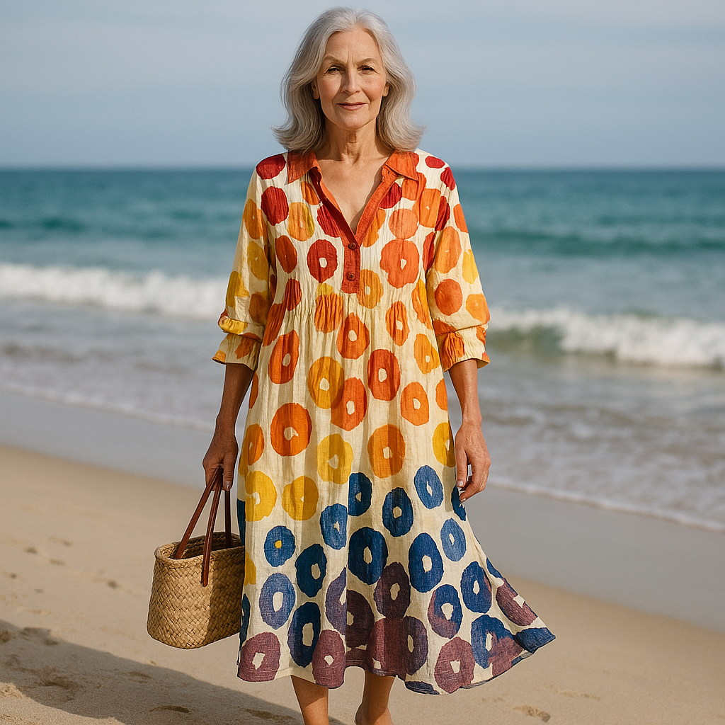 Sasha | Airy long dress with floral pattern