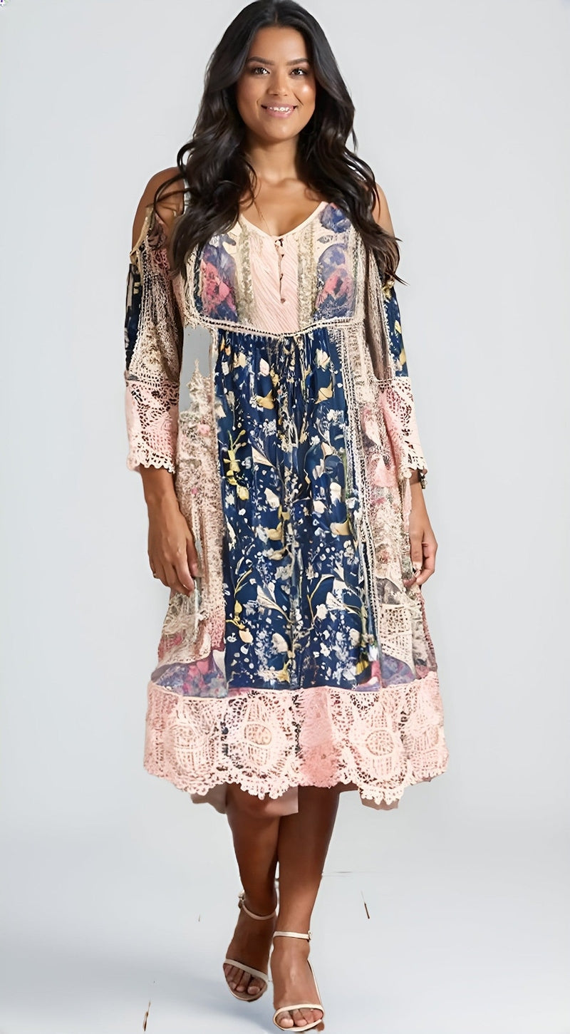 Naia | Boho Dress with Charm