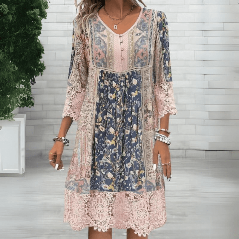 Naia | Boho Dress with Charm