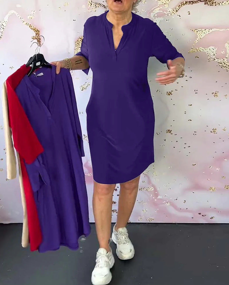 Erin | Elegant Dress with V-Neck