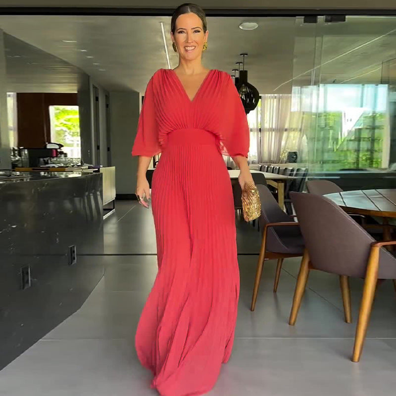 Zarya | Perfect Pleated Maxi Dress for Every Season