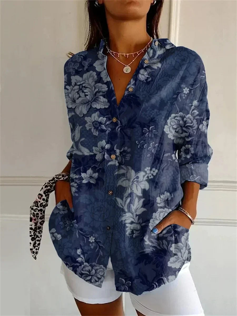 Amelia | Elegant Blouse with Floral Pattern