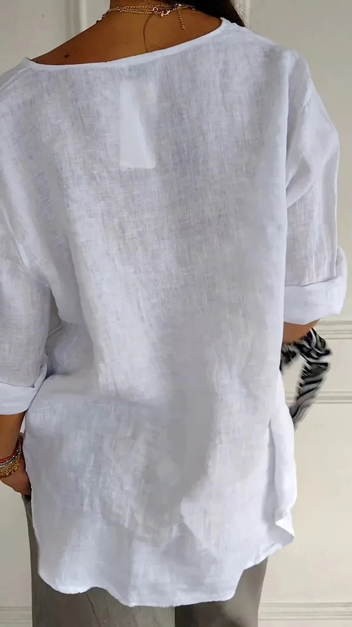 Beata | Long Sleeve Button-Up Blouse