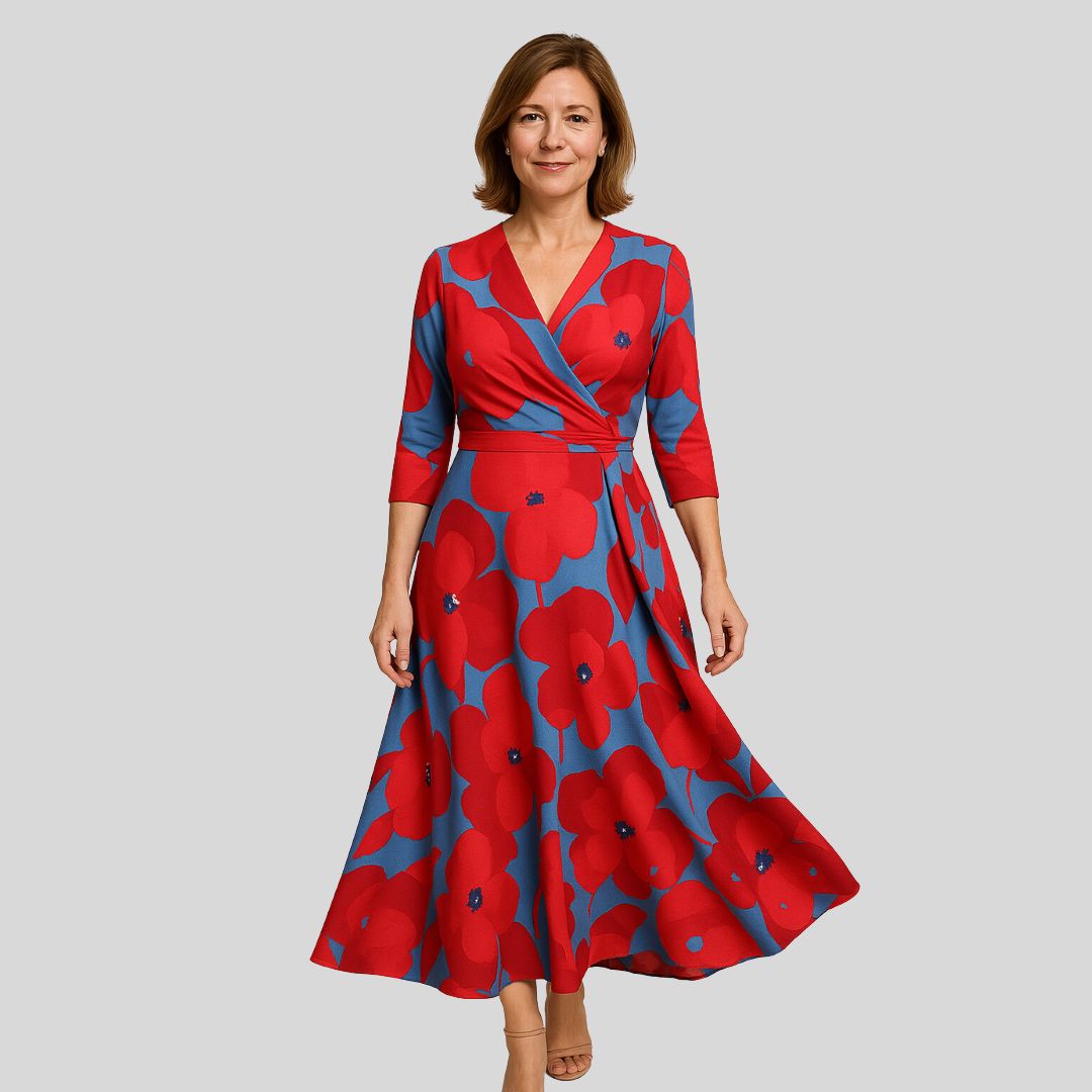 Nancy | French Floral Maxi Dress