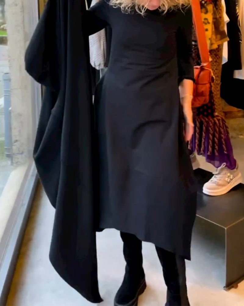 Clara | Autumn Midi Dress with Pockets