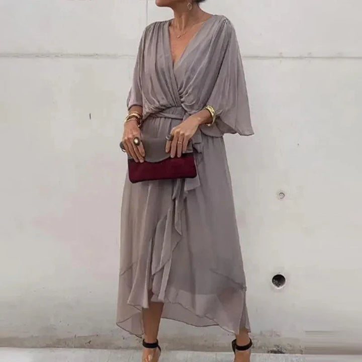Ava's Grace | Midi Dress with Ruffles