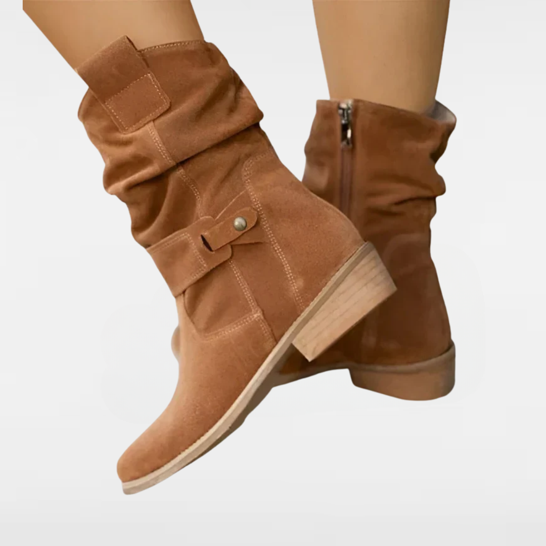 Emogene | Low Heel Ankle Boots