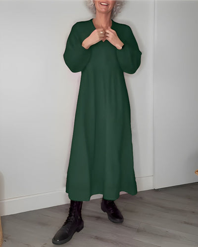 Alena | Elegant Maxi Dress with V-Neck