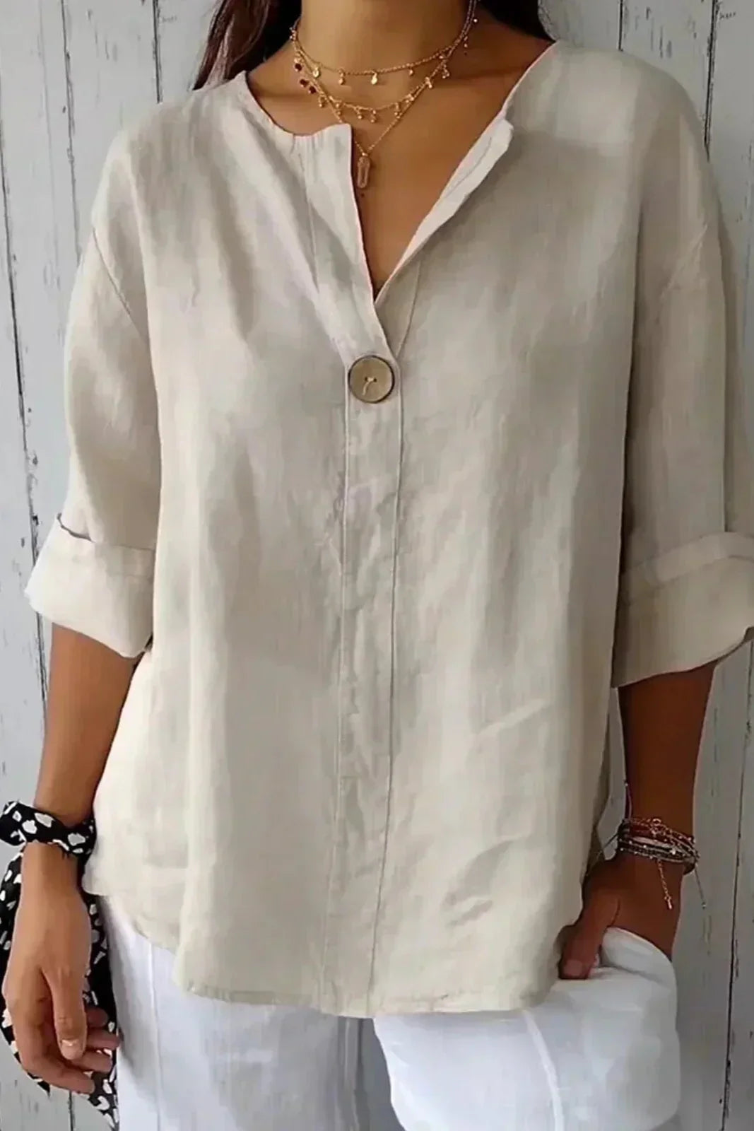 Deborah | Effortless Linen Top