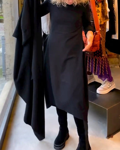 Clara | Autumn Midi Dress with Pockets