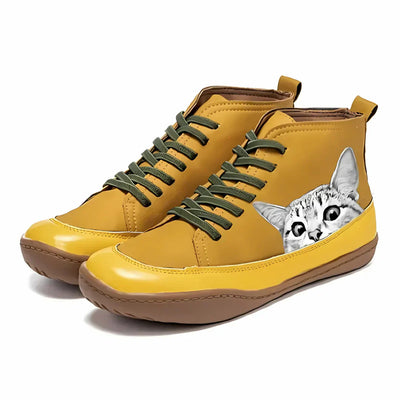 Fern | Leather Ankle Boots for Cat Lovers