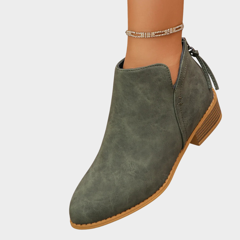 Lona | Low Heel Ankle Boots