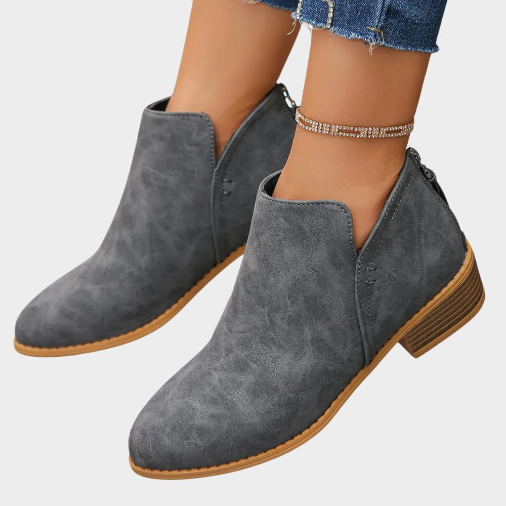 Lona | Low Heel Ankle Boots