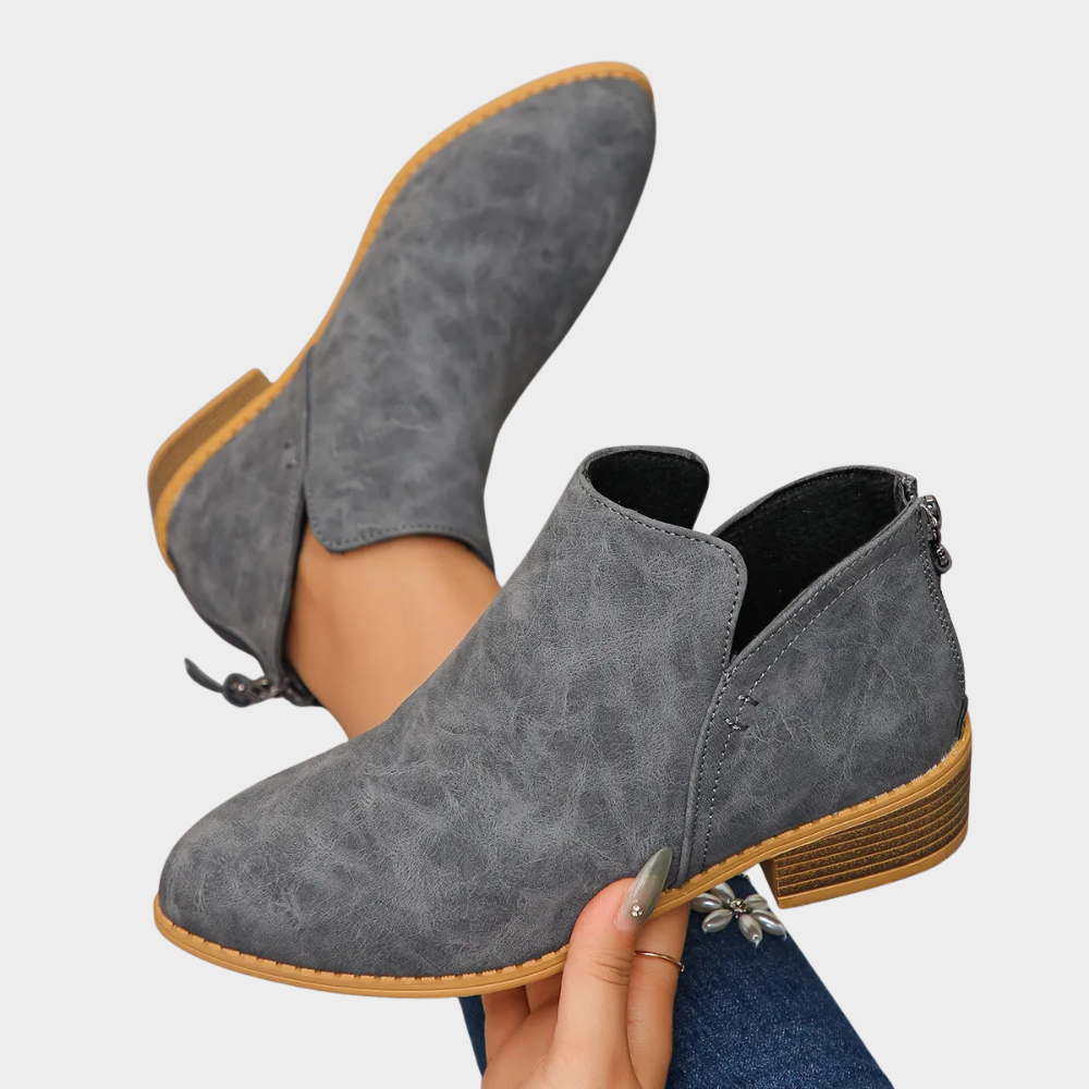 Lona | Low Heel Ankle Boots