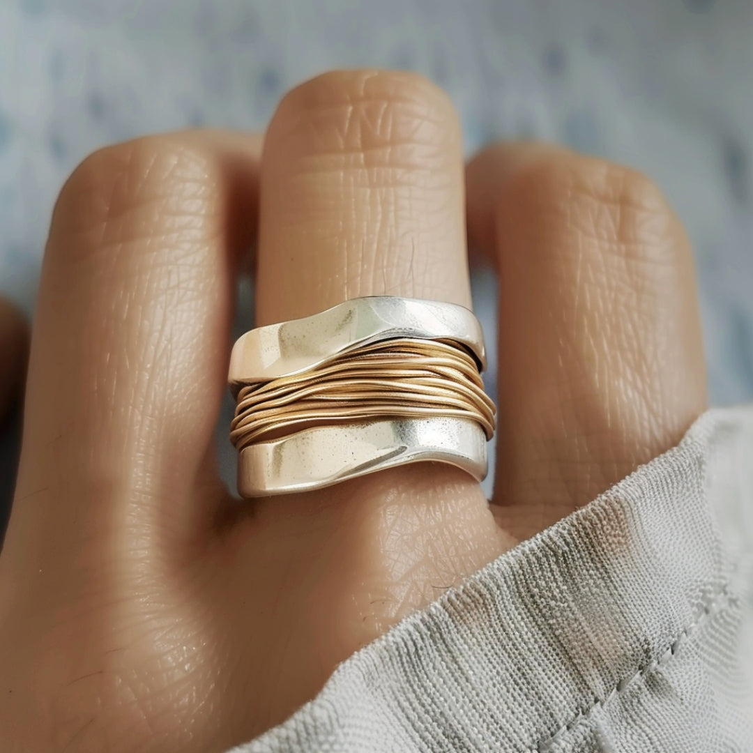 Carmela | plated gold wire ring