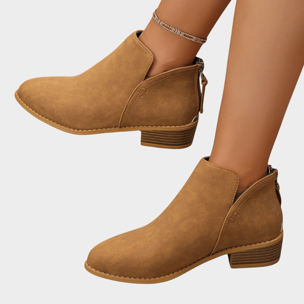 Lona | Low Heel Ankle Boots