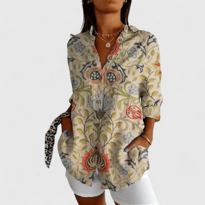 Hazel | Elegant Floral Blouse