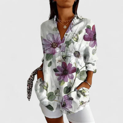 Hazel | Elegant Floral Blouse
