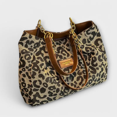 Abigail | Leopard Canvas Tote