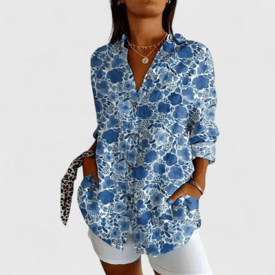 Hazel | Elegant Floral Blouse