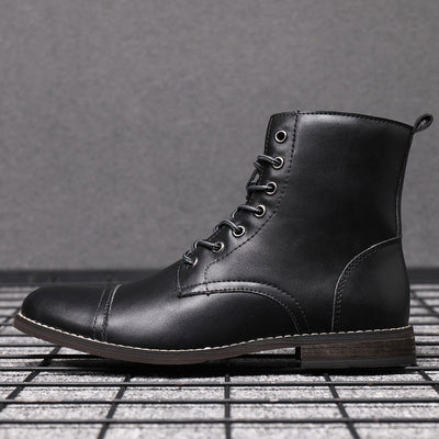 Terrence | Faux Leather Ankle Boots