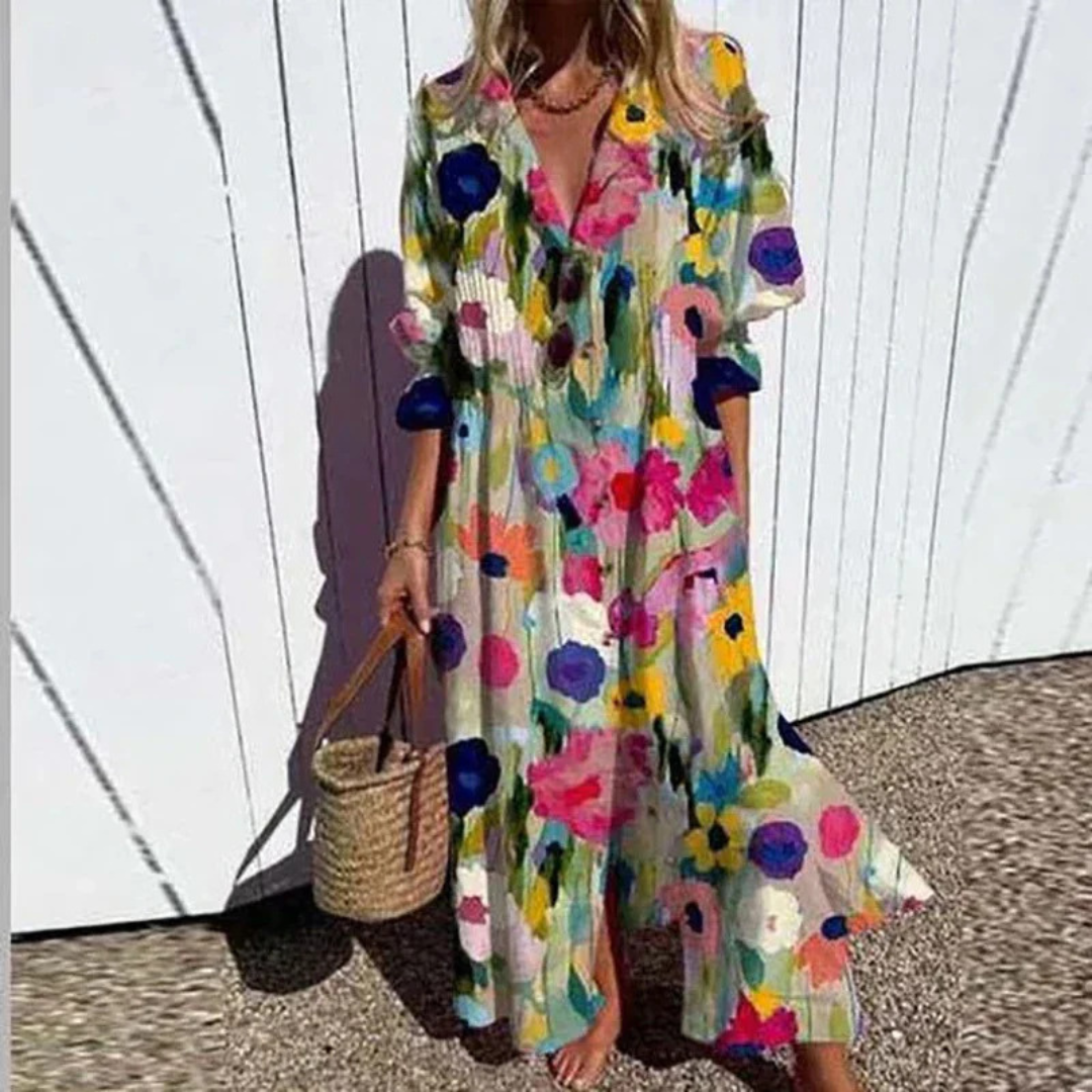 Ann | Boho dress with a loose silhouette