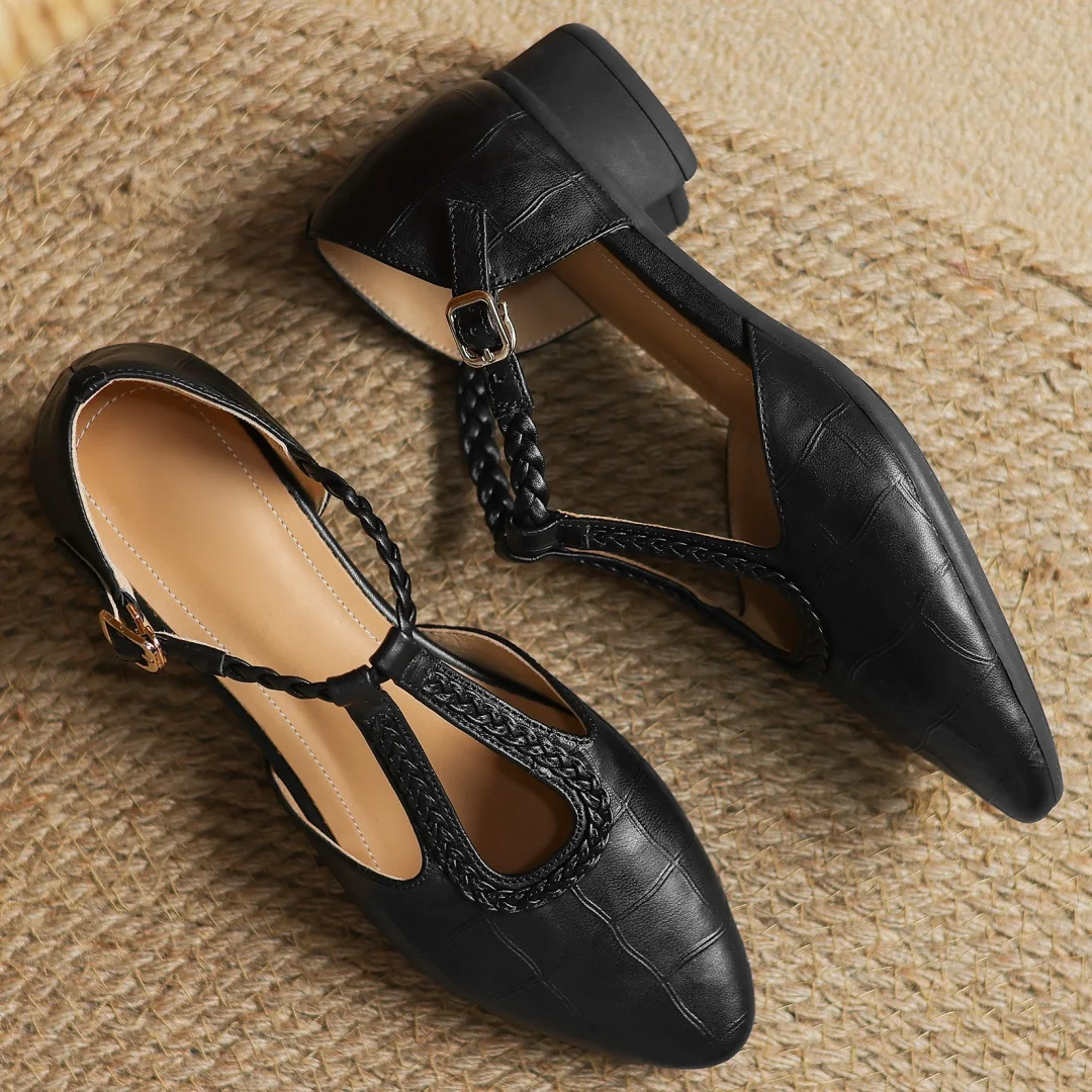 Effie | Leather Mary Janes