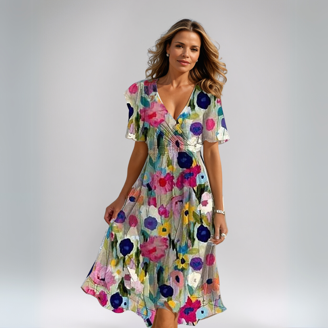 Tiana | Summer Dresses with Delicate Floral Pattern