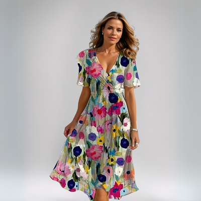Tiana | Summer Dresses with Delicate Floral Pattern