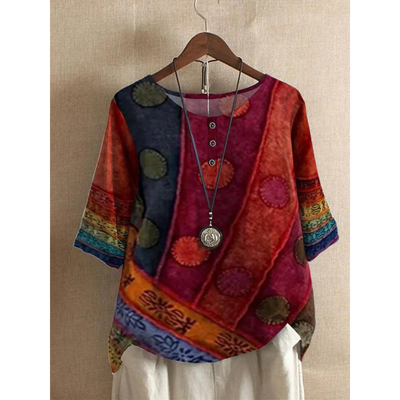 Zoe | Colorful Bohemian Top