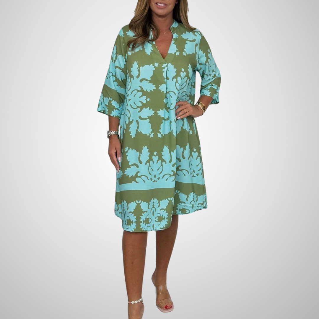 Tammie | Elegant Spring Dress with Long Sleeves