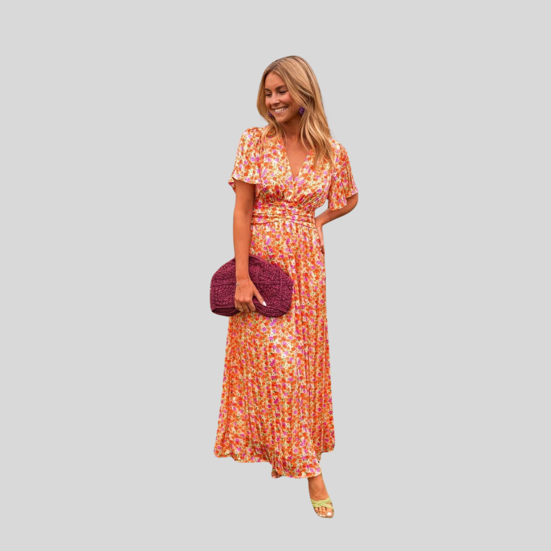 Laura | Elegant Maxi Dress with V-Neck
