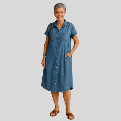 Connie | Elegant shirt dress with a beautiful cut
